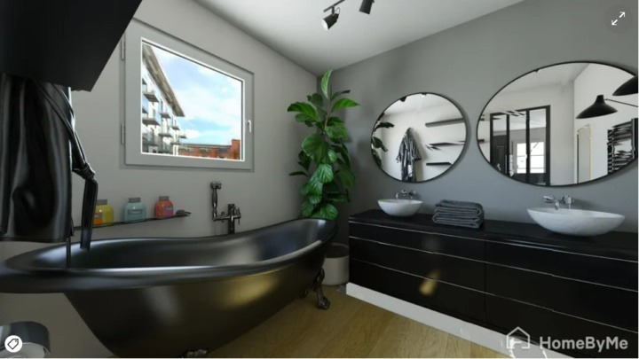 bathroom with Freestanding Bathtub