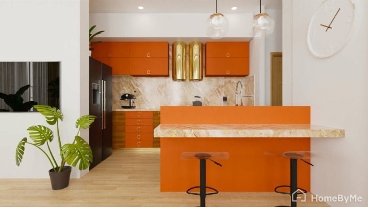 Pop of orange trend