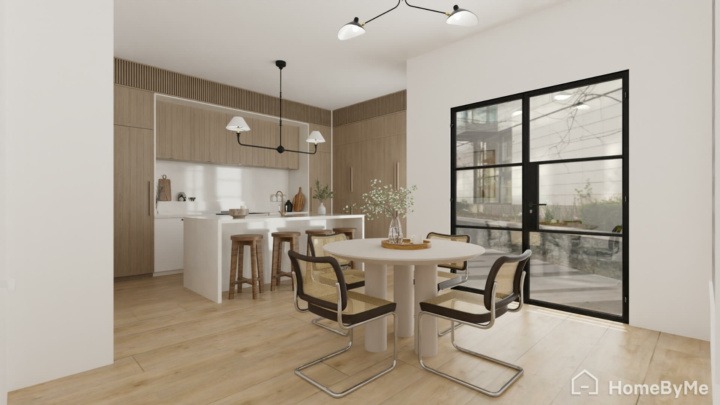 View of a remodeled kitchen