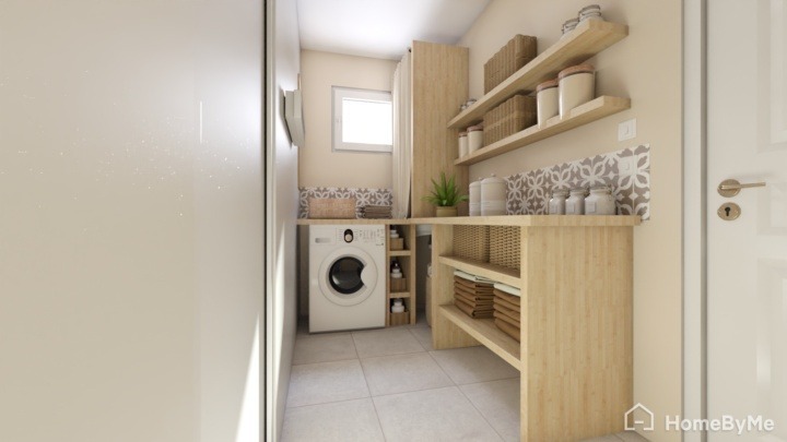 Example of Laundry room design in a small space