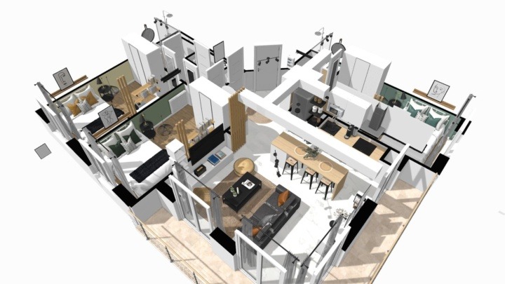 Example of house plans with 3 bedroom