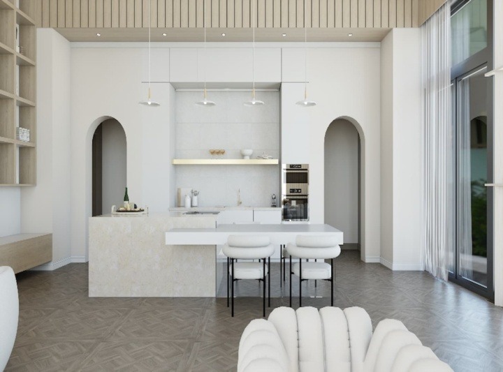 modern white livingroom