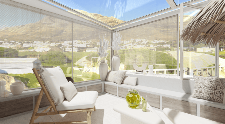 Coastal style sunroom