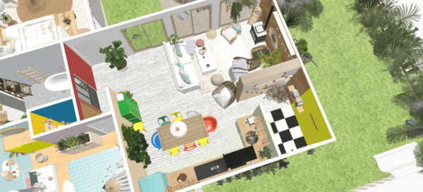 3D view of house drawings