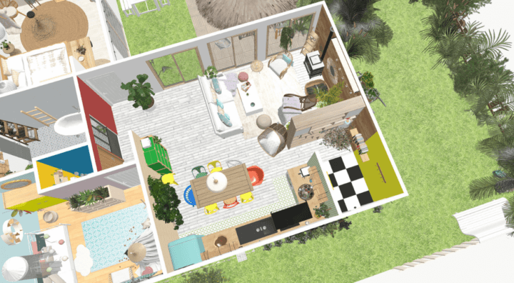 3D view of house drawings