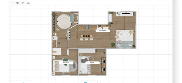 2D Floorplan HomeByMe