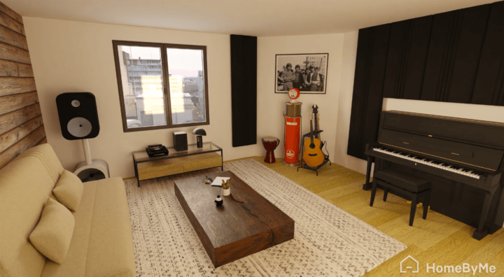 Example of a music room