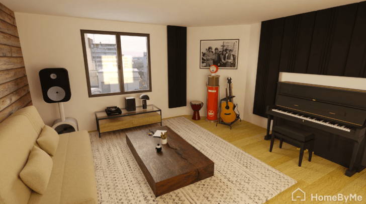 Example of a music room