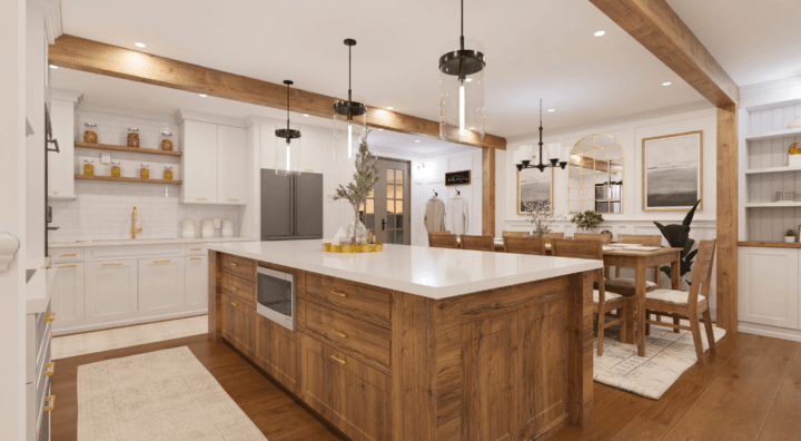 White farmhouse kitchen