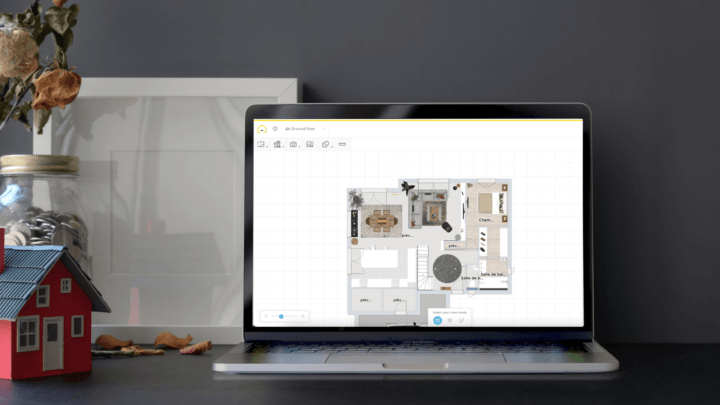 Image of a floor plan created with HomeByMe