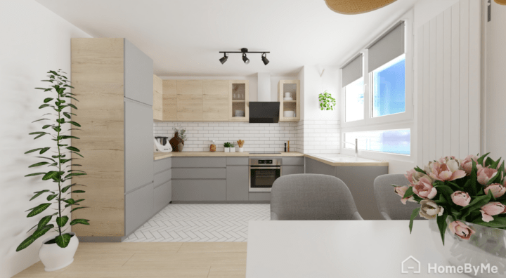 Luminous white kitchen