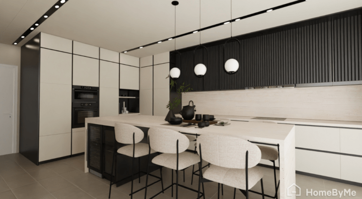 Modern white kitchen