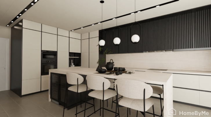 Modern white kitchen