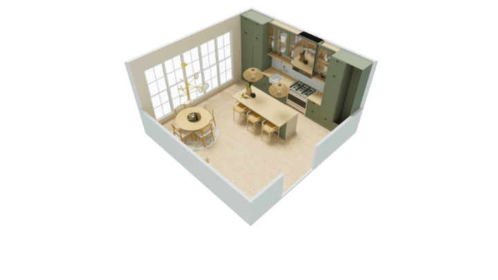 View of some kitchen plans